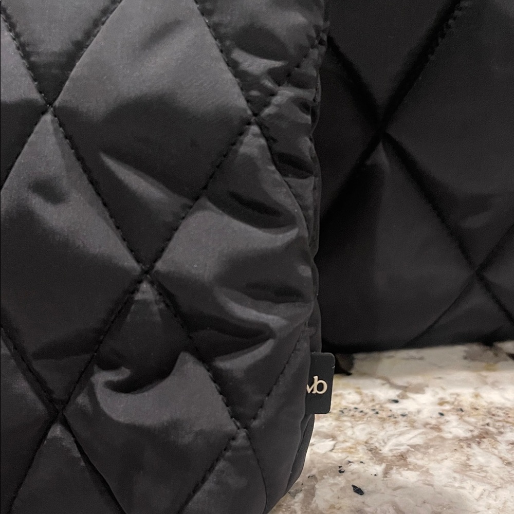 Vera Bradley Quilted Black Backpack with Pouch - Picture 2 of 16